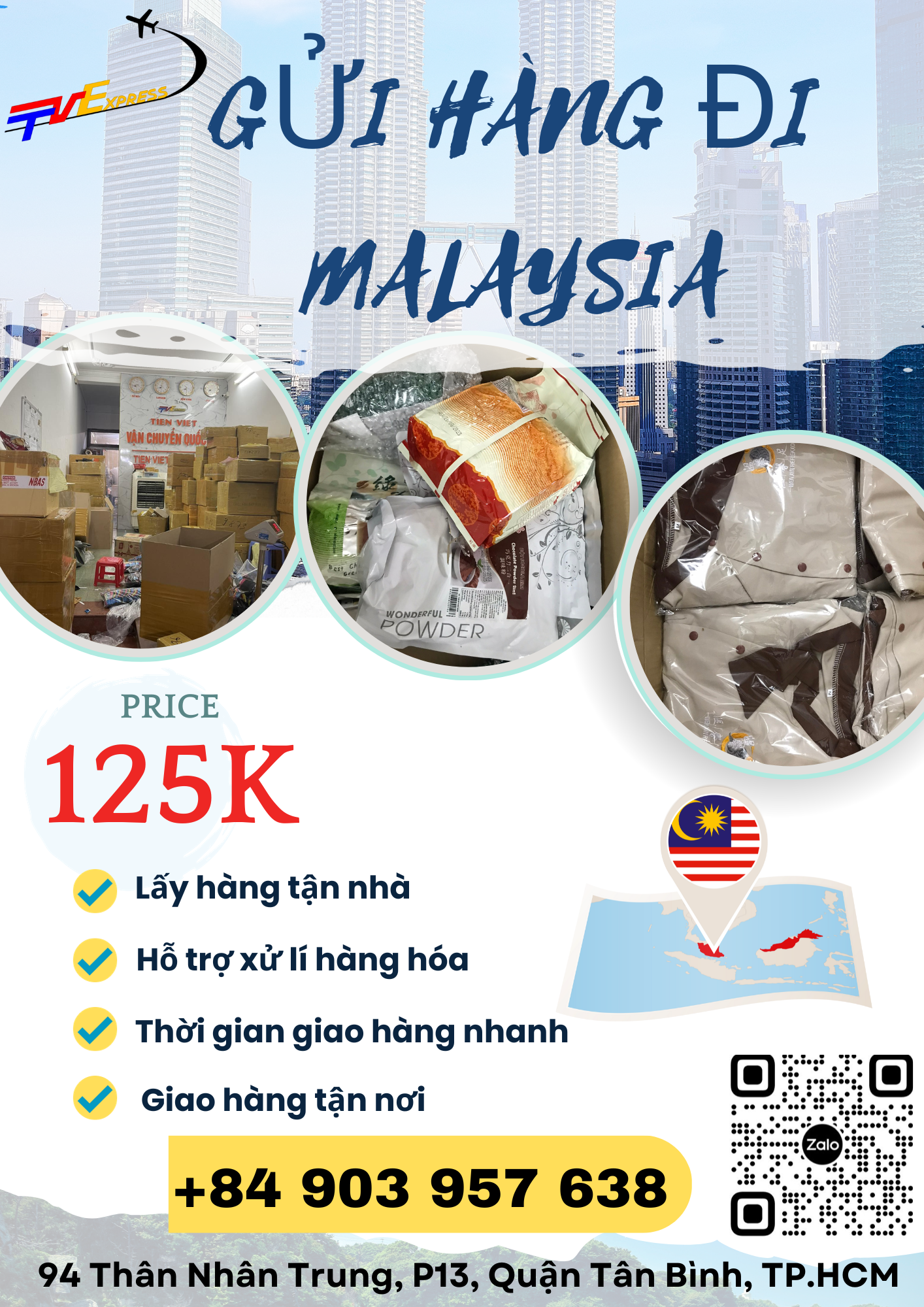 Gửi hàng đi Malaysia